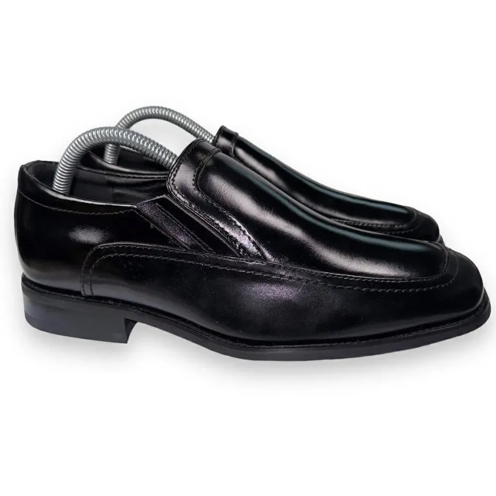 Stacy Adams Felton‎ Square Toe Dress Loafers Black 20113-001 Men's 8M